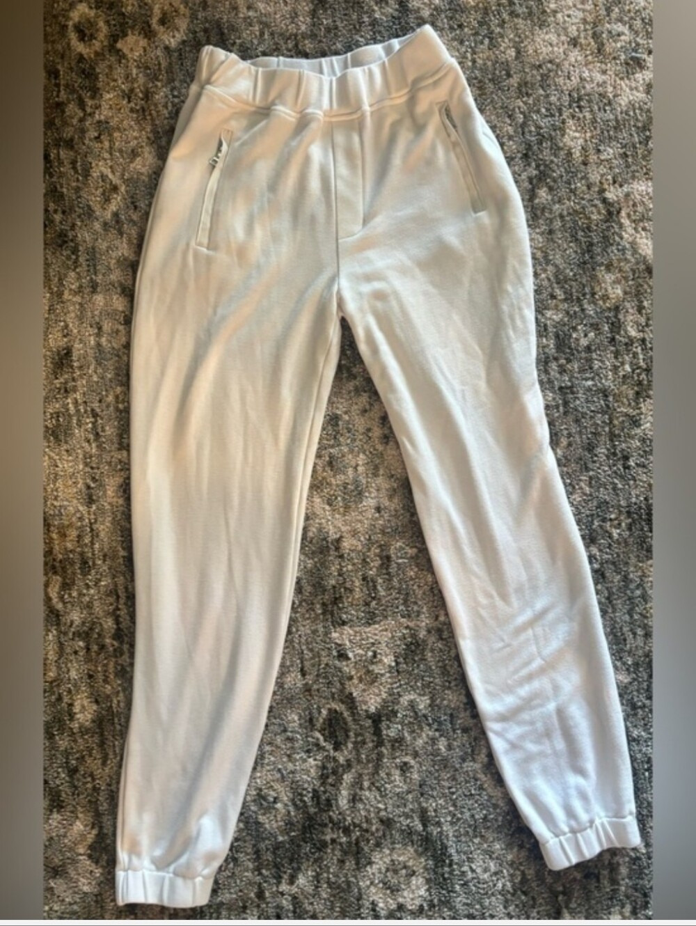 Lola & Sophie $148 Cream Track Joggers XS